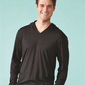 Unisex Triblend Hooded Long Sleeve Pullover T-Shirt