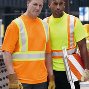 Unisex Class 2 Flat Stitch Self-Fabric Panels T-Shirt