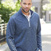 Brushed Terry Heathered Quarter-Zip Pullover