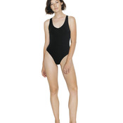 Women's Cotton Spandex Tank Thong Bodysuit