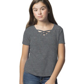 Girls' Caged Front T-Shirt