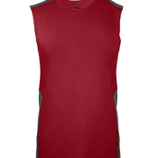 Line Embossed Fitted Sleeveless