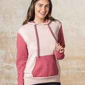 Women's Cloud Fleece Quilted Hooded Sweatshirt
