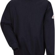 Pullover Crewneck Sweatshirt - Cotton/Spandex Blend - Tall Sizes