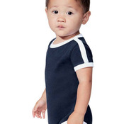 Infant Retro Ringer Fine Jersey Bodysuit