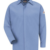 Concealed-Gripper Pocketless Work Shirt - Tall Sizes