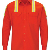Enhanced Visibility Long Sleeve Uniform Shirt - Tall Sizes